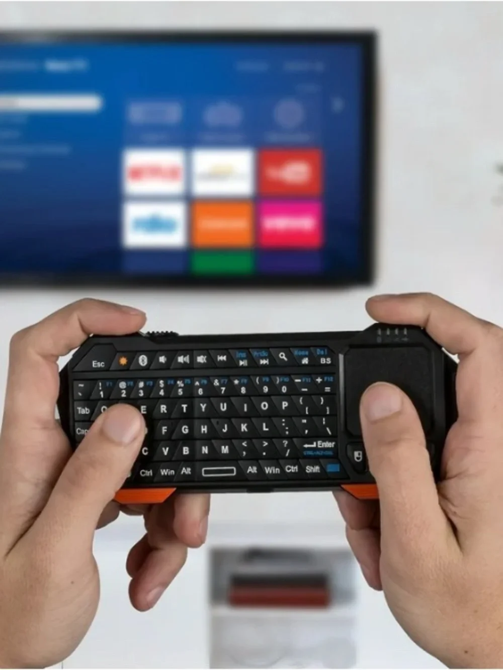 Fosmon Mini Bluetooth Keyboard Touchpad Rechargeable Wireless Remote